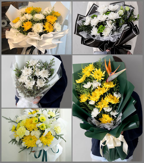 江苏泰州泰兴市珊瑚镇白事花束代送